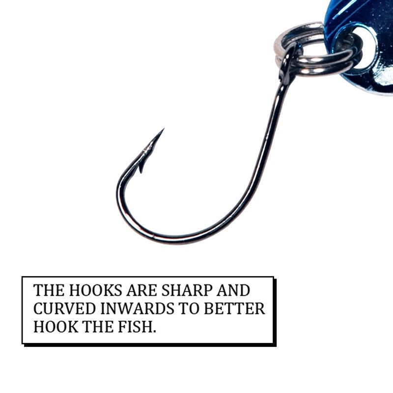 THKFISH Spoon Fishing Lures for Trout Spoons Hard Baits Single Hook Trout Lures Metal Fishing Lures for Char Perch 12Pcs - Image 4